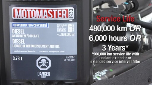 MotoMaster Extended Life Diesel Antifreeze/Coolant - image 8 from the video